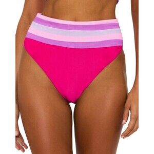 Beach Riot Millie Bikini Bottom Womens M Multicolor Colorblock High Waist JZZ948